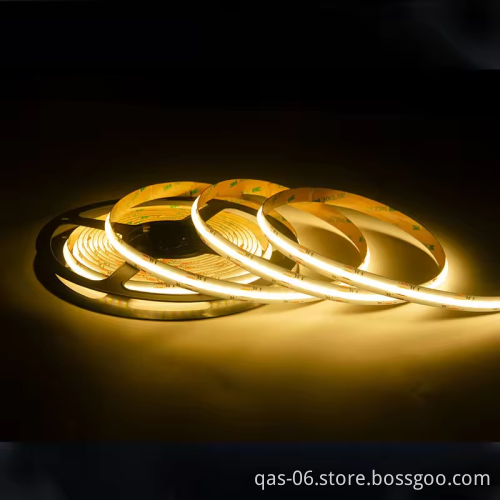 High-Quality 24V 840LEDs/m COB RGB LED Strip Light for Home Decor and Lighting